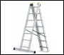 DRABEST 3 SECTION (WELDED RUNG) HEAVY-DUTY ALUMINIUM PUSH UP LADDER - EN131 PROFESSIONAL 150KG - CODE DLA25T