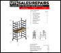 UTS One Man Scaffold Tower - Available in 1.2M-4.2M Platform Height