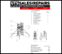 UTS One Man Scaffold Tower - Available in 1.2M-4.2M Platform Height