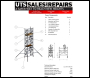UTS One Man Scaffold Tower - Available in 1.2M-4.2M Platform Height