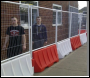 Oaklands Sitewall Barrier 1.6m - available in red or white