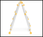 Drabest Multi-Purpose Telescopic Folding Ladder - 4x4 Treads EN131 150kg