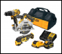 DEWALT DCK318P1D1 POWER TOOL KIT INCLUDES x1 DCD706, x1 DCS512 & x1 DCS353