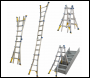 Werner 75064 Multi-purpose Telescopic Combination Ladder-4x4