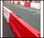 Oaklands Novus 2 Metre Water Filled Barrier 180kg - Available in Red or White. Optional Novus Mesh available