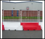 Oaklands Novus 2 Metre Water Filled Barrier 180kg - Available in Red or White. Optional Novus Mesh available