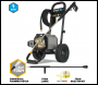 V-TUF 240TF - 240v Compact, Industrial, Mobile Electric Pressure Washer - 1450psi, 100Bar, 12L/min (TOTAL STOP) + COMMERCIAL FOAM SYSTEM - VTUF240TF