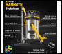 V-TUF MAMMOTH STAINLESS 2.5kW 110v 80L Wet & Dry Twin Motor Industrial Vacuum Cleaner