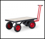 Armorgard TT1-PRO Turntable Truck inc Large puncture proof solid rubber wheels + Safestop Brakes