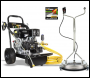 V-TUF GB110 Industrial 13HP Gearbox Driven Honda Petrol Pressure Washer - 3000psi, 200Bar, 21L/min & 21 inch  tufTURBO Stainless Patio Cleaner - Code GB110-KIT1