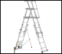 BoSS 32851500 TeleguardPLUS 7 Rung Telescopic Platform Ladder