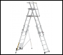 BoSS 32751500 TeleguardPLUS 9 Rung Telescopic Platform Ladder