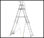 BoSS 32951500 TeleguardPLUS 12 Rung Telescopic Platform Ladder