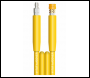 V-TUF 10m 2 WIRE, TOUGH COVER 3/8 inch  400BAR 155°C YELLOW V-TUF with DURAKLIX HEAVY DUTY MSQ COUPLINGS - CODE VTTCY23810UVYY-HD