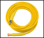 V-TUF 20m 2 WIRE, TOUGH COVER 3/8 inch  400BAR 120°C V-TUF YELLOW JETWASH HOSE with DURAKLIX HEAVY DUTY MSQ COUPLINGS -VTTCY23820UVYY-HD