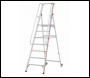 HYMER 8081 MOBILE PLATFORM STEPLADDER WITH EXTRA LONG HANDRAIL DIFFERENT SIZES AVAILABLE