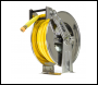 V-TUF 20M Retractable tufREEL - Stainless Steel + 20M tufCOVER YELLOW 3/8 2W HOSE MSQ KIT & 2m PATCH HOSE - CODE V5.2200-KIT4Y