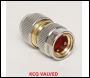 V-TUF PROFESSIONAL KCQ COUPLER x 12/15mm Ø (1/2 inch  HOSE) WITH AUTO STOP VALVE - CODE B1.212V