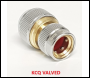 V-TUF PROFESSIONAL KCQ COUPLER x 16/19mm Ø (3/4 inch  HOSE) AUTO STOP VALVE - CODE B1.234V