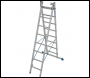 KRAUSE STABILO MULTIPURPOSE RUNG LADDER WITH STAIR FUNCTION 3x10 RUNGS - CODE 133762