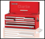 Clarke CBB309DFC Large 9 Drawer Tool Chest with Front Cover - Red - Code 7639011
