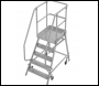 KRAUSE STABILO SINGLE SIDED ALUMINIUM PLATFORM LADDER DIFFERENT TREADS AVAILABLE