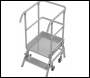 KRAUSE STABILO SINGLE SIDED ALUMINIUM PLATFORM LADDER DIFFERENT TREADS AVAILABLE