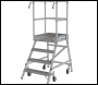 KRAUSE STABILO R13 SINGLE SIDED ALUMINIUM PLATFORM LADDER DIFFERENT TREADS AVAILABLE