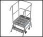 KRAUSE STABILO R13 SINGLE SIDED ALUMINIUM PLATFORM LADDER DIFFERENT TREADS AVAILABLE