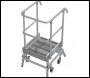 KRAUSE STABILO R13 SINGLE SIDED ALUMINIUM PLATFORM LADDER DIFFERENT TREADS AVAILABLE