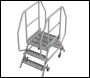 KRAUSE STABILO R13 DOUBLE SIDED ALUMINIUM PLATFORM LADDER DIFFERENT TREADS AVAILABLE