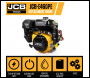 JCB 15hp 25.4mm 1” Petrol Engine, 457cc, 4 Stroke, OHV, Electric Start Horizontal Shaft | JCB-E460PE