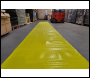 Blue Diamond SiteMat - Anti Slip Bright Yellow PVC Protection Matting - 10 metre Roll, 2mm x 100cm - CR2100-1YL