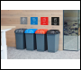Unisan Facilo Recycling Bin 50L - Optional Lid Colours Available