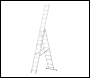 Drabest Industrial Aluminium Ladder 3x10 steps - Code: 3X10-BASIC