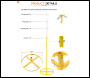 LUMER Cable Management Stand (Adjustable Height 150-250cm) - Code LM03310