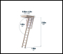 Werner Thermoplus Complete Timber Loft Ladder Access Kit - 2.86m - Code 34537000