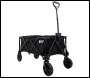 GardenTek Folding Trolley On Wheels Garden Trolley 120kg Load 135 Litre Capacity - Code GTW220
