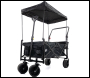 GardenTek Festival Trolley on Wheels, Brakes, Canopy and Side Box - 90kg Load - 120 Litre Capacity - Code GTW330