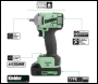 KWT-TPK High Torque Impact Wrench & 3/8 inch  Ultra Compact Impact Wrench TYPE18 Twin Pack, 2 x 5.0Ah (Kit) - Code KWT-TPK-10