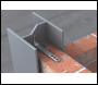 VISTA Slotted Frame Cramp with Drip (Available in different sizes) per 250 - Code VS7D-STST