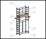 UTS Narrow Scaffold Tower 500mm width - 1.7m-6.2m Platform Height Available