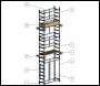UTS Narrow Scaffold Tower 500mm width - 1.7m-6.2m Platform Height Available