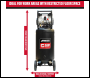 SIP DD 3hp 100ltr Low Noise Vertical Compressor - Code 05484