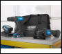 Hyundai 20V Cordless Hammer Drill 60Nm and Angle Grinder 115mm Brushless Kit, inc. 2.0Ah and 4.0Ah Li-ion Battery and 2A Charger - S02-FTB