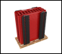 JSP Navigator® Plus 2m Injection Moulded Road Traffic Barrier with Black Anti-Trip Feet - Red