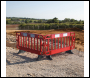 JSP Navigator® Plus 2m Injection Moulded Road Traffic Barrier with Black Anti-Trip Feet - Red