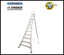 Werner Adjustable Tripod Ladder - 9 Tread - Working Height 4.29m - Code 92509