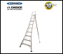 Werner Adjustable Tripod Ladder - 7 Tread - Working Height 3.72m - Code 92507