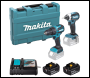 Makita DLX2537ST 18v DHP490/DTD153 Twin Pack with 2x5ah Batteries